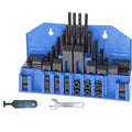 52 Piece Milling Machine Clamp KIT Machinist Table Studs Step Blocks 5/8" T-Nuts SET