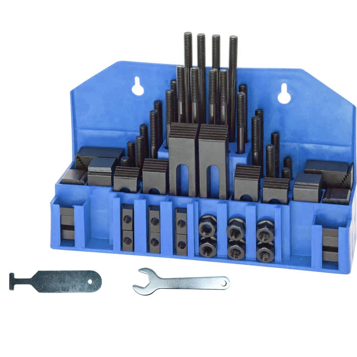 52 Piece Milling Machine Clamp KIT Machinist Table Studs Step Blocks 5/8" T-Nuts SET