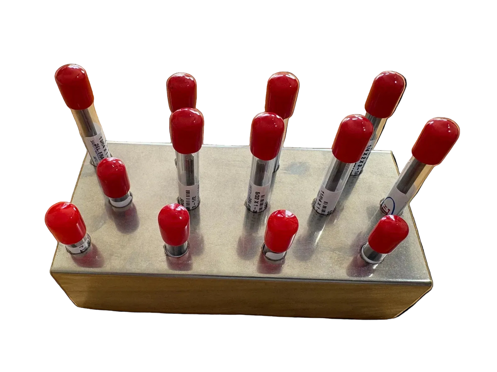 13 Piece SET Solid Carbide Drill Bit Jobber Length Twist Index 1/16" to 1/4"Stainless Stand USA