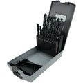 15 Piece Drill Bit Set Index Oxide Reduced 3/8" Shank 1/16" to 1/2" Made In USA