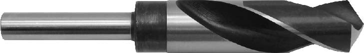 1" Silver & Deming DRILL BIT High Speed Steel 1/2" Reduced Shank USA Metal 303