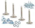 Swivel Leveling Feet Furniture Table Chair Glide Base 3/8-16 T-Nuts - 4 PACK