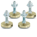 4 Pack Furniture Leveling Feet Project 4 Prong 3/8-16 T-Nuts Table Cabinet Rack