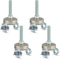 4 PACK Leveling Feet Furniture Table Projects 5/16-18 T-Nuts Jam Nuts Adjustable