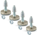 4 Pack Leveling Feet Table Non-Skid Leg Pads Insert & Jam Nut 3/8-16 Threads