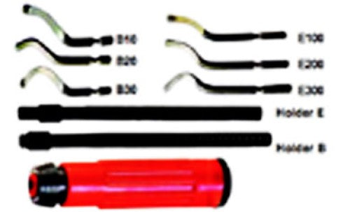 Deburring Set 9 Pieces Blades E100 E200 E300 B10 B20 B30 Case Custanite Tool 631