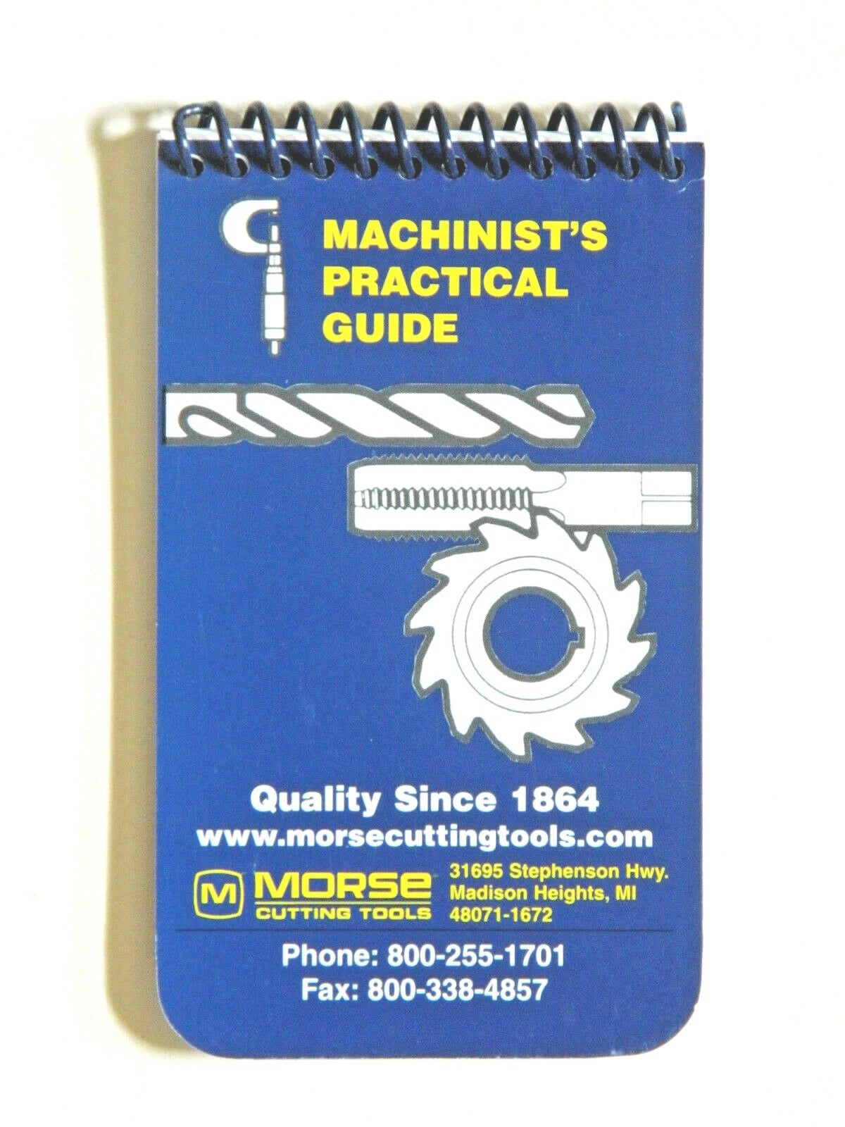 Machinist's Practical Guide MORSE Pocket Manual Handbook Blue Book Mills Drills